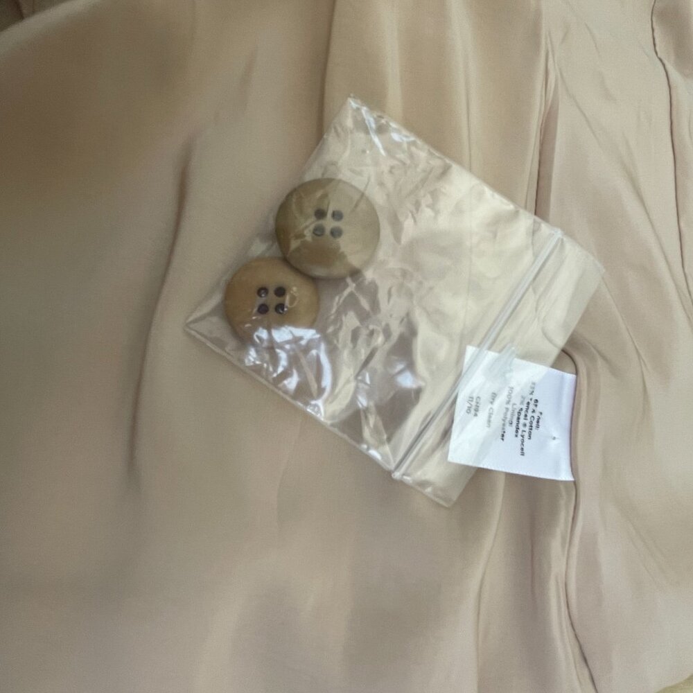 NWT Talbots Kate Fit Cotton Tencel Blazer 14P Khaki Stretch - Picture 13 of 14